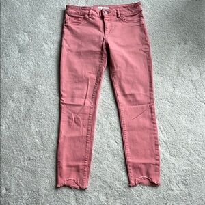 DL1961 Pink Ankle Cropped Jeans